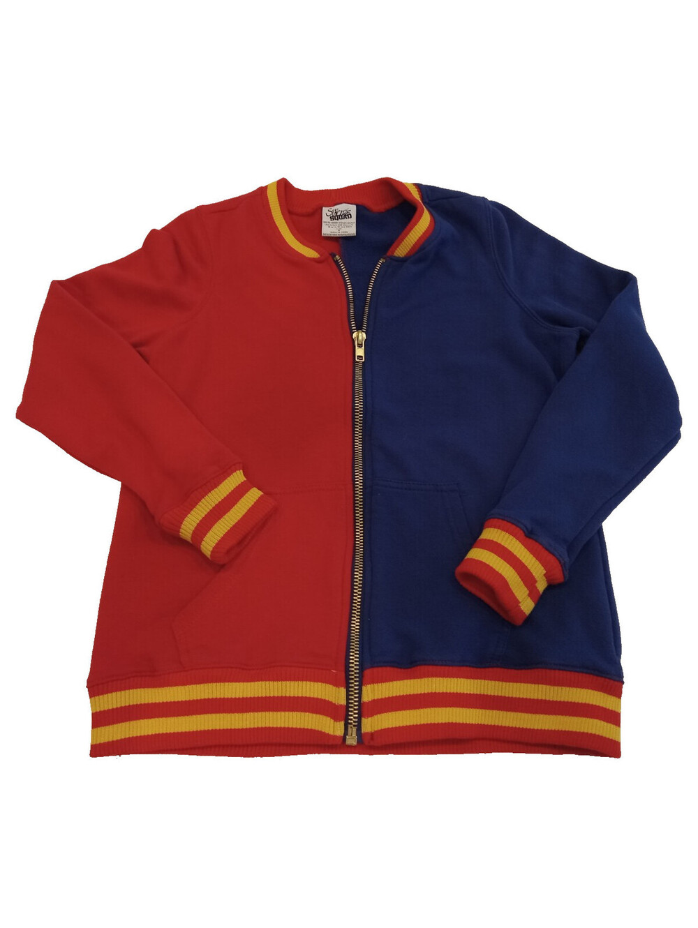 DC Comics Suicide Squad Harley Quinn Varsity Jacket Womens Small Red Blue Gold